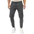 thumbnail image 2 of Vedolay Sweatpants with Pockets Men Pants Fashion Breathable Solid Color Sports Trousers Clear,L, 2 of 5