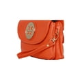thumbnail image 2 of Womens Fashion "No'mi" Dual Zipper Tote Handbag, Orange, 2 of 5