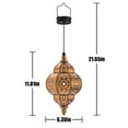 thumbnail image 4 of Hanging Solar Lights Outdoor Garden Decor Solar Lantern Waterproof Plastic Moroccan Outdoor Decorations for Patio, 4 of 7