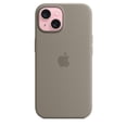 thumbnail image 2 of Funda de silicona para Apple iPhone 15 con MagSafe, color arcilla, 2 of 7