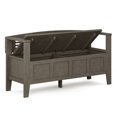 thumbnail image 3 of Simpli Home Adams Banc d'Entrée Contemporain en Bois 48 Pouces Gris Ferme, 3 of 8