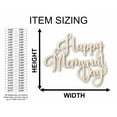 thumbnail image 2 of Happy Memorial Day Unfinished Wood Cutout DIY handmade Craft 16" / 1/4", 2 of 3