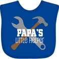 thumbnail image 3 of Inktastic Papa Little Helper Boys Baby Bib, 3 of 4