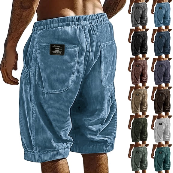 Beach Shorts for Men Drawstring Fashion Vacation Cruise Clothes Cute Quick Dry Summer Outfit Cotton Funny Resort Wear Sky Blue 4XL