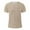 Khaki, variant on Big and Tall Shirts for Men Round Neck T Shirt Stretch Short Sleeve Basic Muscle T Shirt Tall Man Shirts Workout for Men Tees Plain Turtle Neck Top Plain Bulk 3xlt 2XL