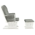 thumbnail image 4 of Topbuy Rocking Chair Baby Nursery Chair Glider with Ottoman &Storage Pocket Light Grey, 4 of 6