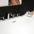 thumbnail image 6 of WOODBRIDGE Bathroom 5-Hole Tub Hand Shower,Deck Mounted Bathtub Filler Faucet with 3 Handles,Brushed Nickel Finish, F0022 BN, 6 of 6