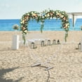 thumbnail image 3 of Dwellnix Romantic Heart-Shaped Wedding Arch, Carbon Steel Metal Frame with T-Shaped Base for Secure Setup and Customizable Decorations, 3 of 6