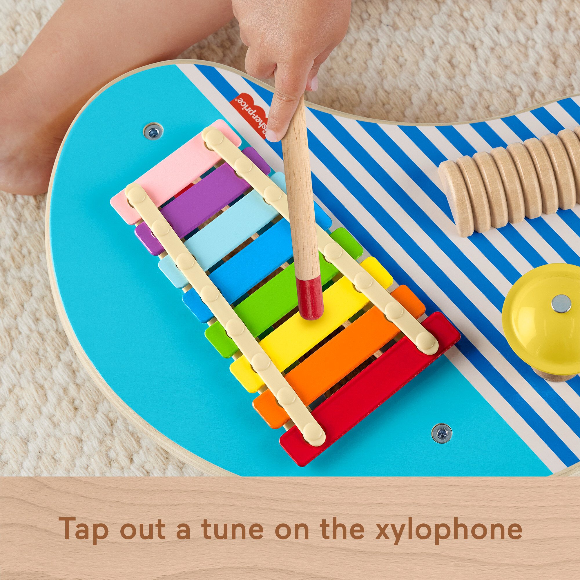 Fisher-Price Wooden Musical Table with Percussion photo 4