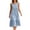 *Light Blue, variant on VBVC Women's Sleeveless Eyelet Tiered Midi Dress , Ladies' Crew Neck Ruffle Dress , Summer Casual Beach Vacation Dresses For Women,Black,S-2XL