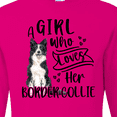 thumbnail image 4 of Inktastic A Girl Who Loves Her Border Collie Long Sleeve T-Shirt, 4 of 5