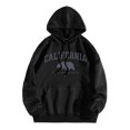 thumbnail image 1 of WEAIXIMIUNG Sweat à Capuche Décontracté pour Femmes Col Rond avec Poche Imprimé Lettre Anglaise, 1 of 3