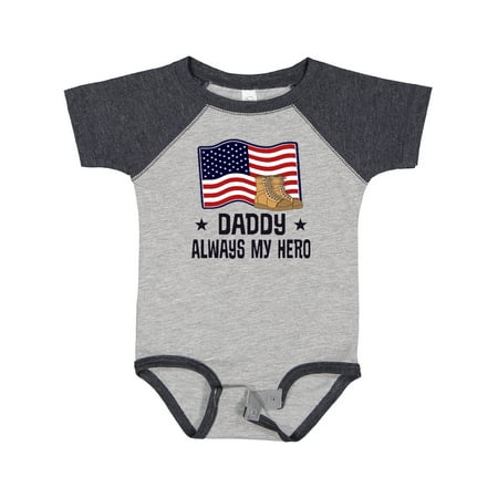 

Inktastic Military Daddy Always My Hero Gift Baby Boy or Baby Girl Bodysuit