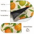 thumbnail image 6 of Bathroom Rugs 2x3 Ft, Green Orange Non Slip Area Rugs for Kitchen Bedroom Entryway, Summer Botanical Leaves Watercolor Washable Carpet Runner Rug Floor Mats for Bedroom Home Decor, 6 of 8