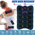 Pulse Tens Unit EMS Massager Neck Full Body Muscle Stimulator Pain