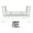 White, variant on Yammee PC Water Cooling Pump Radiator Support Holder Upright Drainage Tank Reservoir