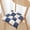 Blue, variant on 15.8" Square Tufted Chair Cushion, Plush Checkered Seat Pad for Dining/Office/Home Use(Coffee)