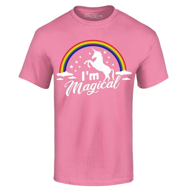 Shop4ever Shop4ever Men S I M Magical Funny Unicorn Rainbow Graphic T Shirt