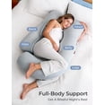 thumbnail image 3 of Sleep pillow, U-shaped full body with removable washable cover - back, leg, and abdominal support, 3 of 7