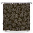 thumbnail image 6 of Tchckioa Fall Leaves Shower Curtain for Bathroom,Waterproof Hooks Bath Curtain,Black,72x72, 6 of 6