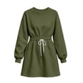 thumbnail image 5 of Lnmiateer Women Long Sleeve Oversized Sweatshirt Mini Dress Cozy Cut For Fall Casual Weekend Daily Occasions, 5 of 9