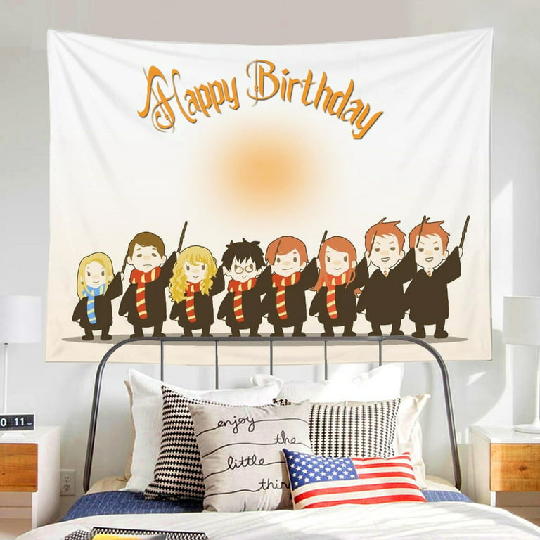 harry potter Birthday Banner Personalized Party Backdrop Decoration –  Ediblecakeimage