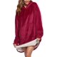 thumbnail image 1 of black Manta de sudadera con capucha de gran tamaño con bolsillo frontal con capucha gigante para adultos, hombres, mujeres, adolescentes, 1 of 5