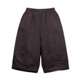 thumbnail image 4 of Endives Womens Linen Short Loose Solid Color Cotton Linen Pant Loose Below the Knees Elastic Waist Pants Coffee, 4 of 4