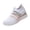 White_005, variant on Domuza walking shoes for women, Colorful Elastic Strap Wedge Sneakers, Breathable Knit Slip-On Platform Casual Shoes for Daily Travel Beige 8.5(EU-41)