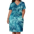 thumbnail image 3 of Ocean is shaking-vestido holgado con bolsillos para mujer elegante vestido de verano para boda, 3 of 7