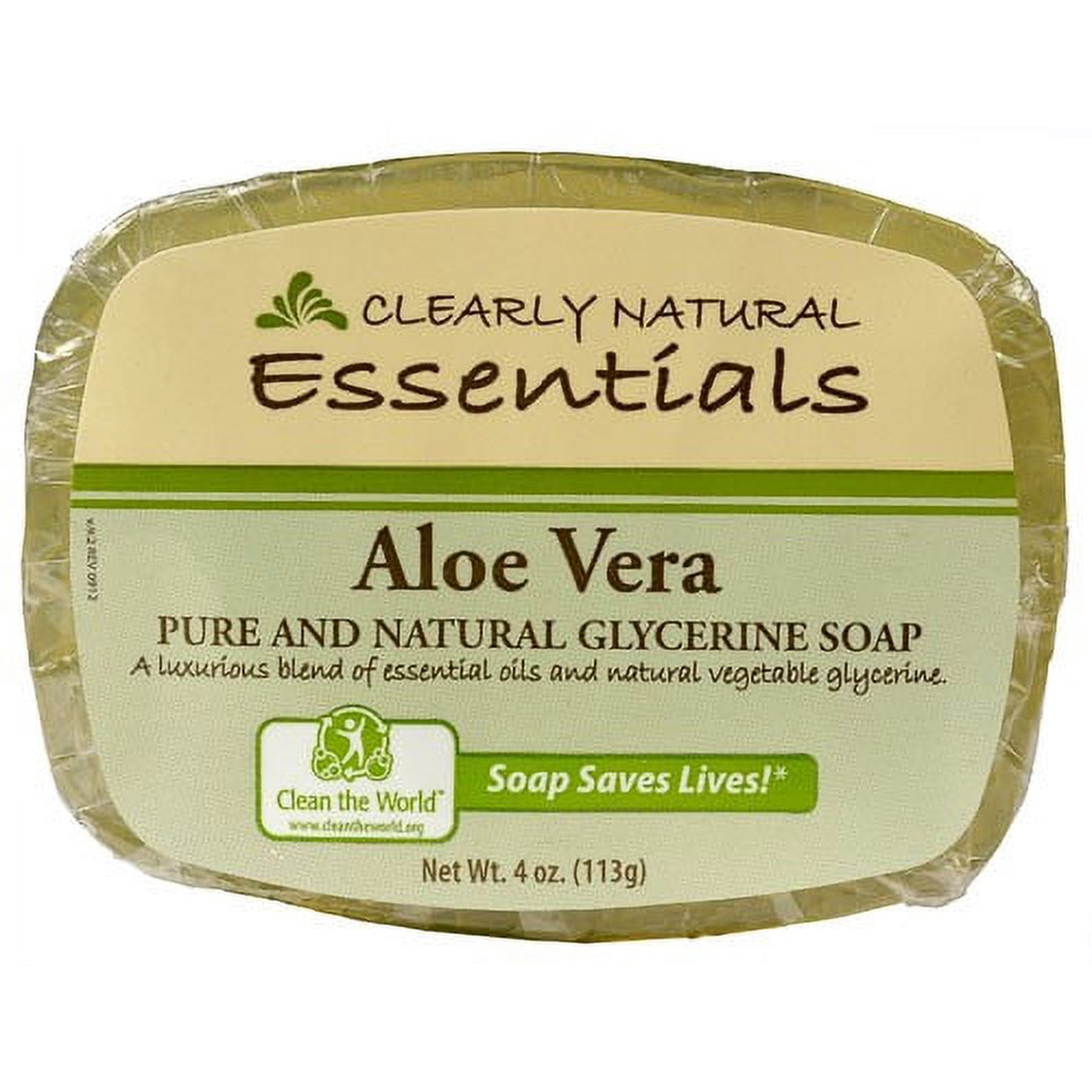 Clearly Natural Glycerine Bar Soap Aloe Vera 4 oz
