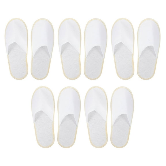 PBPBOX 5 Pairs Washable Slippers Non-slip Indoor Slippers for Men and Women Home Use