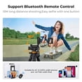 thumbnail image 4 of K&F CONCEPT Camera Tripod, 75" Lightweight Portable Travel Outdoor DSLR Tripods for Camera Phone Video Recording Tripod Stand, Cellphone Clip for Smartphone Live Streaming Vlog, Dark Grey, 4 of 9