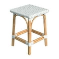 thumbnail image 4 of Butler Specialty Company Riviera Square 24"H Rattan Counter Stool - Glossy White, 4 of 6