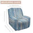 thumbnail image 3 of Blue Wood Grain Pattern Single Sofa Cover Simple Anti-Cat Scratch All-Inclusive Elastic Dust Cover Universal In All Seasons, 3 of 5