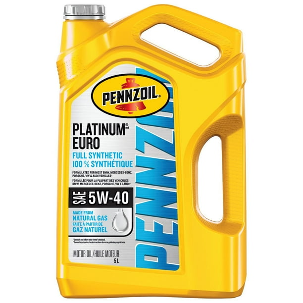PENNZOILペンズオイルプラチナムユーロ 5W-40 Pennzoil Platinum 5W40 Euro 5L - Walmart.ca