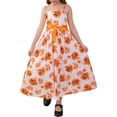thumbnail image 1 of XXWXYD Robe d'Été pour Filles Bretelles Spaghetti Épaules Dénudées Robe à Volants Ligne A Décontractée Vacances Plage Fête Piscine, 1 of 4