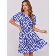 thumbnail image 3 of Vestido ANRABESS casual de verano con cuello en V y manga corta para mujer, 3 of 6