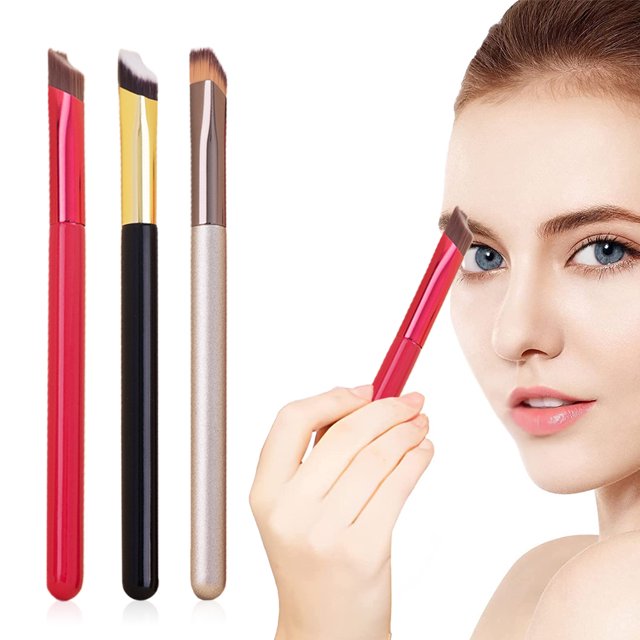 Dinheiro 3 brochas multifunción para cejas, brocha de maquillaje, brocha de maquillaje para cejas