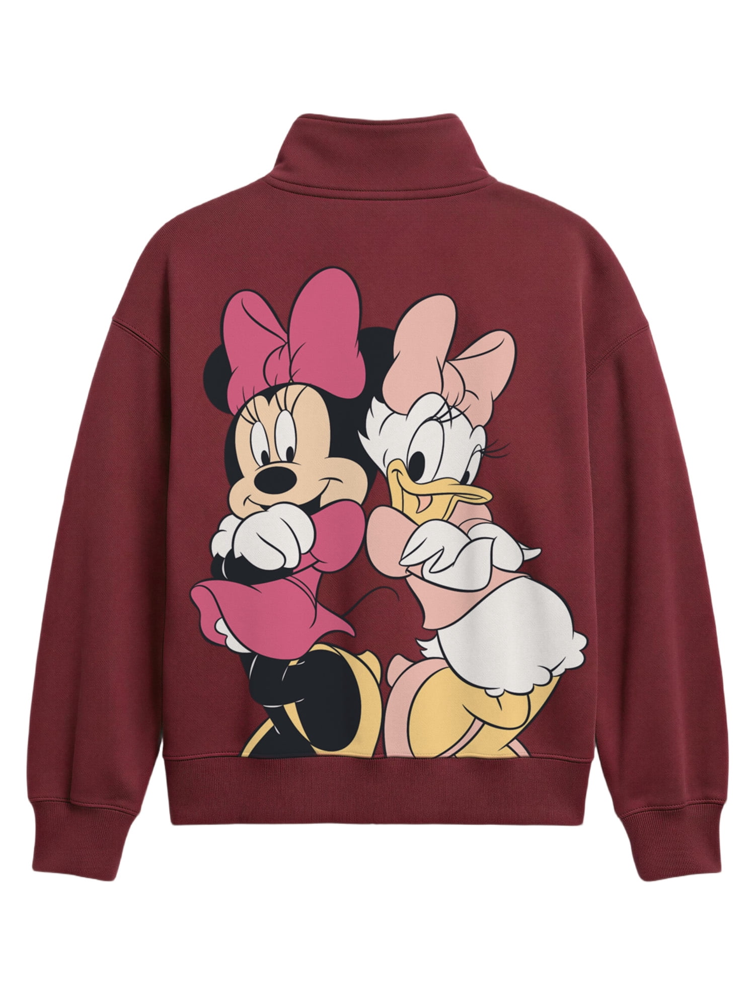 Minnie Mouse Womens Quarter Snap Pullover, Sizes XS-3XL