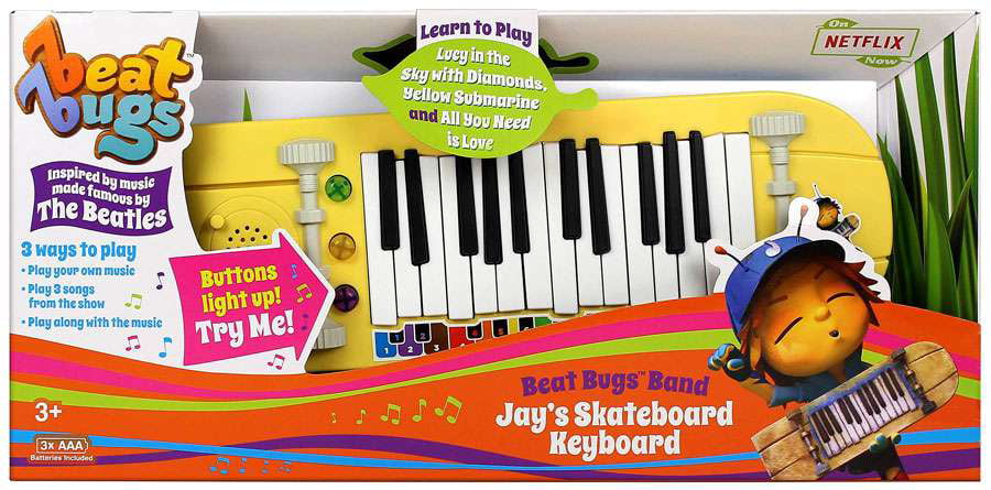Beat Bugs Music Mentor Jay's Skateboard Children Kids Keyboard Piano 
