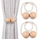 thumbnail image 1 of Alzapaños magnéticos SSuperp para cortinas beige juego de 2, 1 of 5