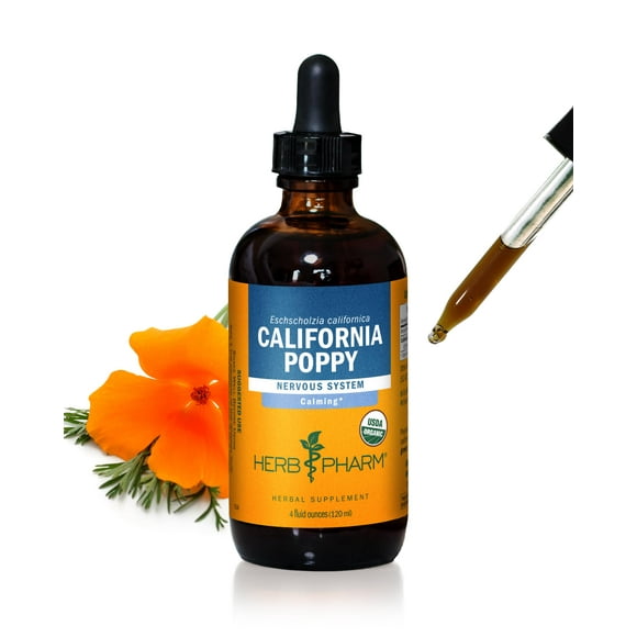 Extracto líquido de amapola de California de Herb Pharm, 120 ml, orgánico
