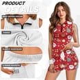 thumbnail image 6 of Yuyamidu Santa Claus Womens Workout Tennis Dress with Built-in Shorts Pockets 2pcs Christmas Reindeer Sleeveless Exercise Golf Summer Sports Dresses Size M, 6 of 8