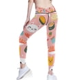 thumbnail image 3 of Ckdifva Cat Sushi Yoga Pants with Pockets for Women Workout Athletic Yoga Leggings, 3 of 7
