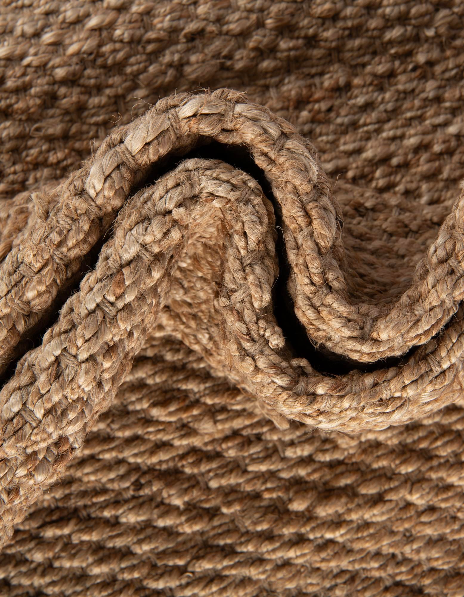 Unique Loom Chunky Jute Collection Area Rug - Amanda (2' x 3' 1" Rectangle Natural)