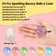 thumbnail image 2 of 24 bolas hinchables con purpurina JOYIN de 32 mm, varios colores, 2 of 8