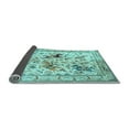 thumbnail image 2 of Ahgly Company Indoor Round Animal Light Blue Traditional Area Rugs, 4' Round, 2 of 4