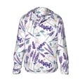 thumbnail image 2 of Picia Lavender Flowers Women's Men's UPF 50+ Sun Protection Hoodie Shirt Long Sleeve SPF Fishing Outdoor UV Hiking Lightweight Shirts-Medium, 2 of 9