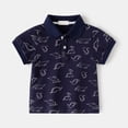 thumbnail image 2 of NIEWTR Toddler Boys Polo Shirt Orange Polo Shirt for Boys Summer Shirt Short Sleeve Tops Shirts for Boys Daily Wear​(A-Navy,3-4 Years), 2 of 8